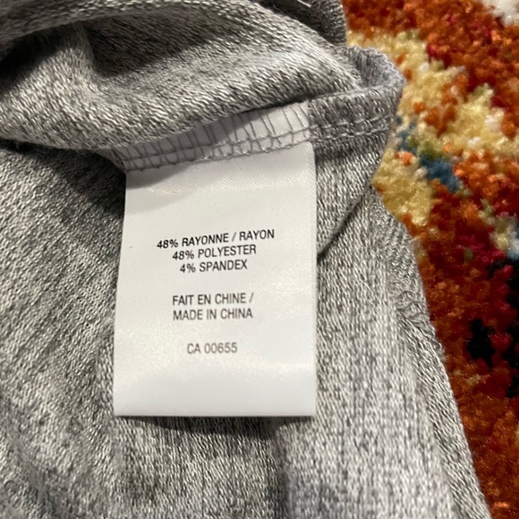 Grey V-Neck Sweater Dress - Picture 9 of 10